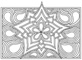 Download, print, color-in, colour-in Page 17 - middle daisy